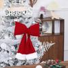 1-10PCS Christmas Velvet Bow 3D Hanging Decorative Tree Decoration Outdoor Festive Vintage Style Ribbon Christmas Party Supplies