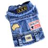 Beliebtes Haustier kleiner Hund Hundekleidung Jeansweste Jacke Frühling Sommer Herbst Winter