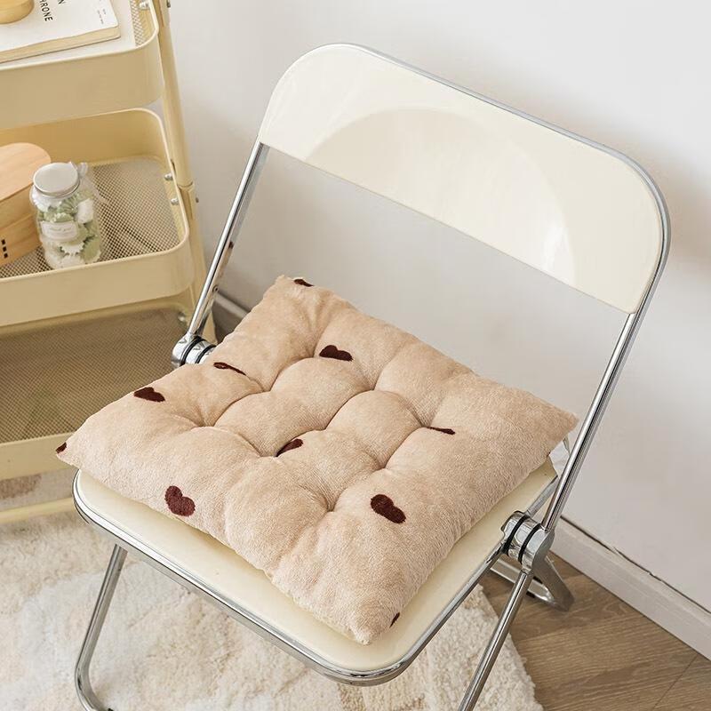 JINGRUIXIANG Double-Sided Velvet Office Seat Cushion