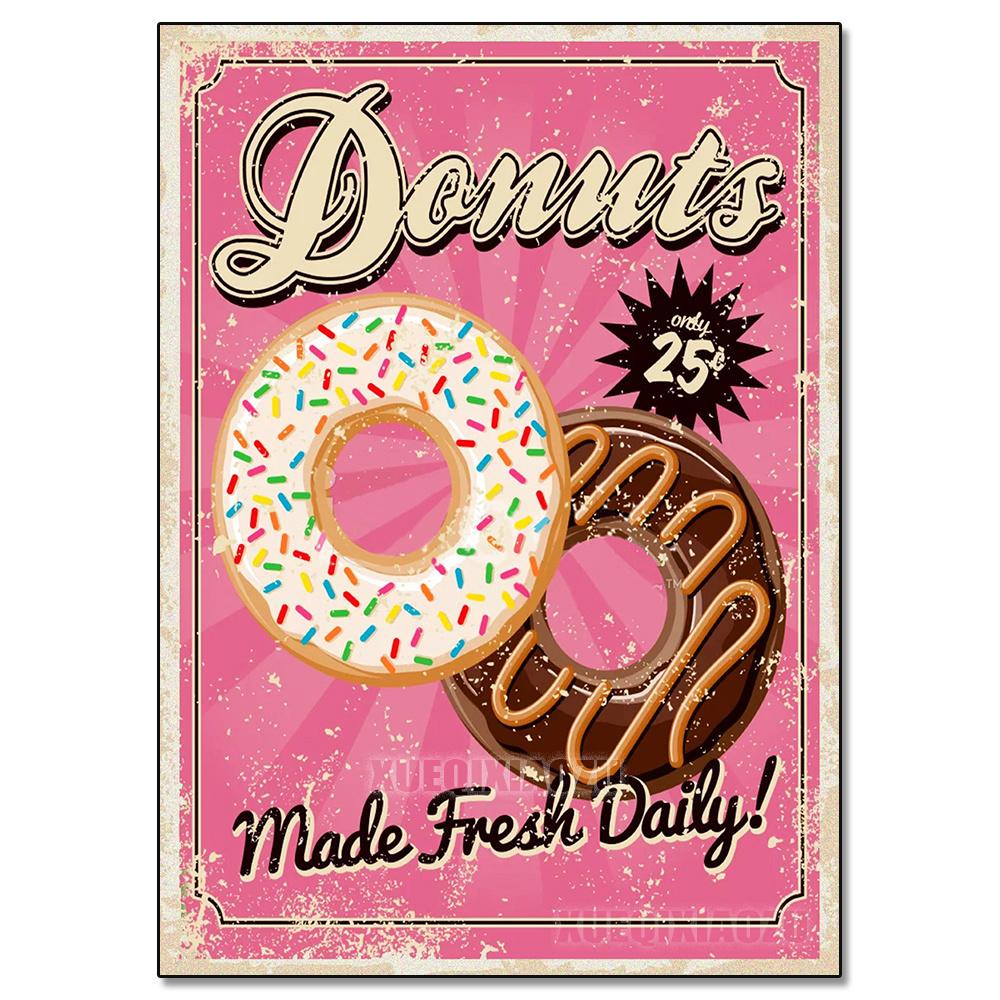 5D Diamond Painting Food Poster Diamond Mosaic Embroidery Set Bread Beer Cup DIY Rhinestone Kitchen Restaurant Decoration Gift