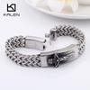 Kalen Classic Christian Jesus Cross Charm Bracelets on Hand  for Men Stainless Steel Mesh Chain Link  Armband Prayer Jewelry