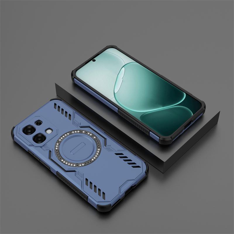 For Oppo A6 Pro Case For Oppo A6 Pro Anti-knock Hard Armor Magnetic Adsorption Wireless Charge Back Cover For Oppo A6 Pro Case