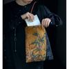 Xiangyunsha, New Chinese style, versatile tea and ancient costume, artistic, large size, one shoulder armpit bag, hand-held storage bag, cloth bag