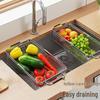 maxcook 304 Stainless Steel Adjustable Kitchen Sink Drain Rack