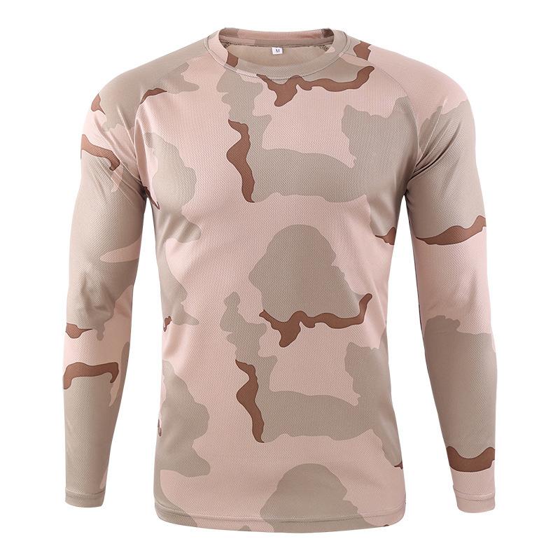 Hommes Femmes Camouflage T-shirt En Plein Air Séchage Rapide Respirant Chasse Camping Chemises Armée Camouflage T-shirt Randonnée Militaire Tactique Fitness T-Shirts