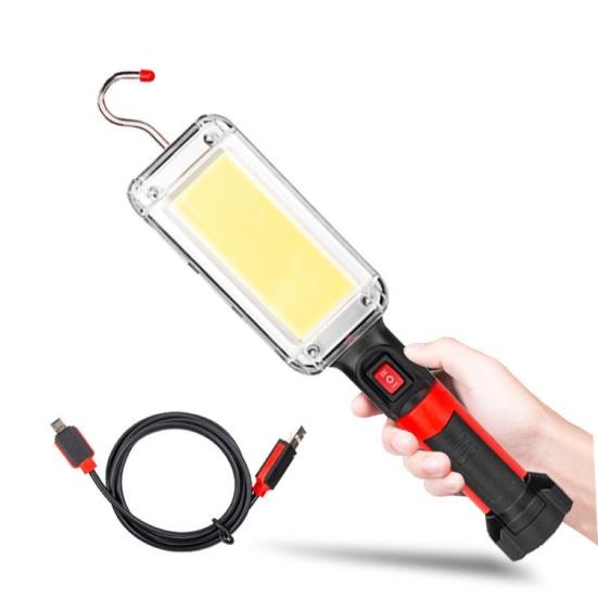 Portable LED Work Hook Camping Lamp Light Magnet Rechargeable Flashlight Torch