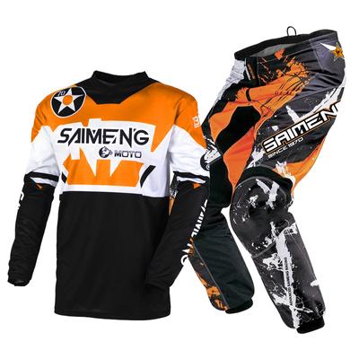 Set echipament motocross pentru copii 4 5 6 7 8 9 10 11 12 13 ani Tineret copil Motocicletă băiat fată Set pantaloni din jerseu Costum de curse Off-road Enduro MX MTB
