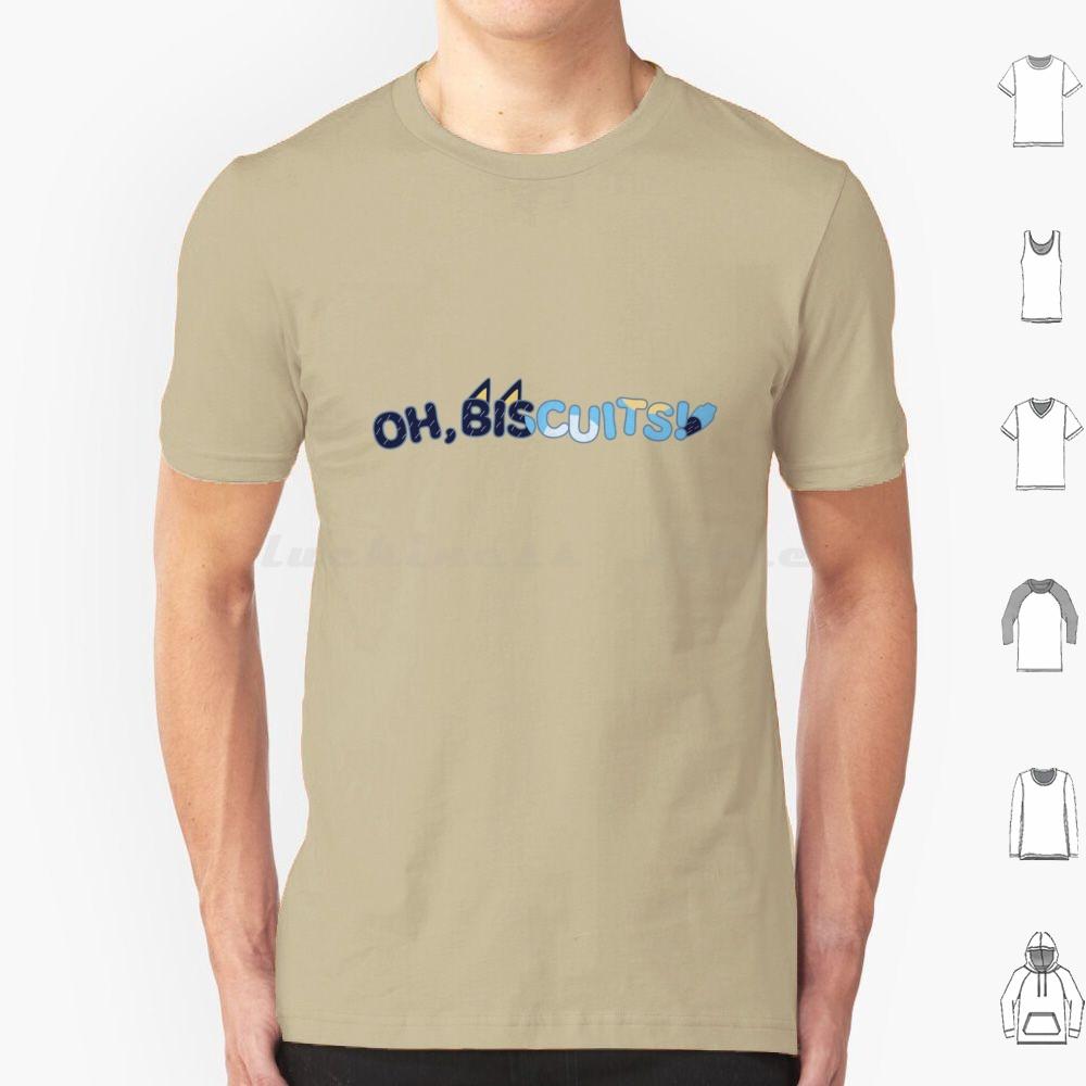 Oh Biscuits T Shirt Cotton Men Women DIY Print Bandit Oh Biscuits Biscuits Kids Tv Australian Chilli Bingo Blue Dog Puppy S