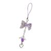 Heart Bag Charm Phone Lanyard Bowknot Phone Accessory Multifuntional Keychain Stylish Bag Pendant Gift for Woman Girl