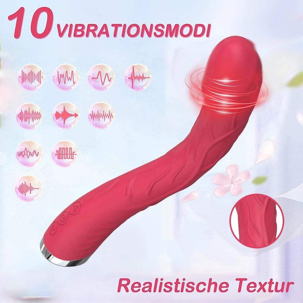 Long Vibrator Dildo Sex Toys For Women Powerful Vibro Magic Wand Clitoris And G Spot Stimulator Female Masturbation Adult Goods