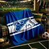 Blue White Crest Pattern Blanket Lightweight Ideal Bedding Blanket Perfect for Travel, Camping, Living Rooms, Offices, Sofas, Fan Christmas gift