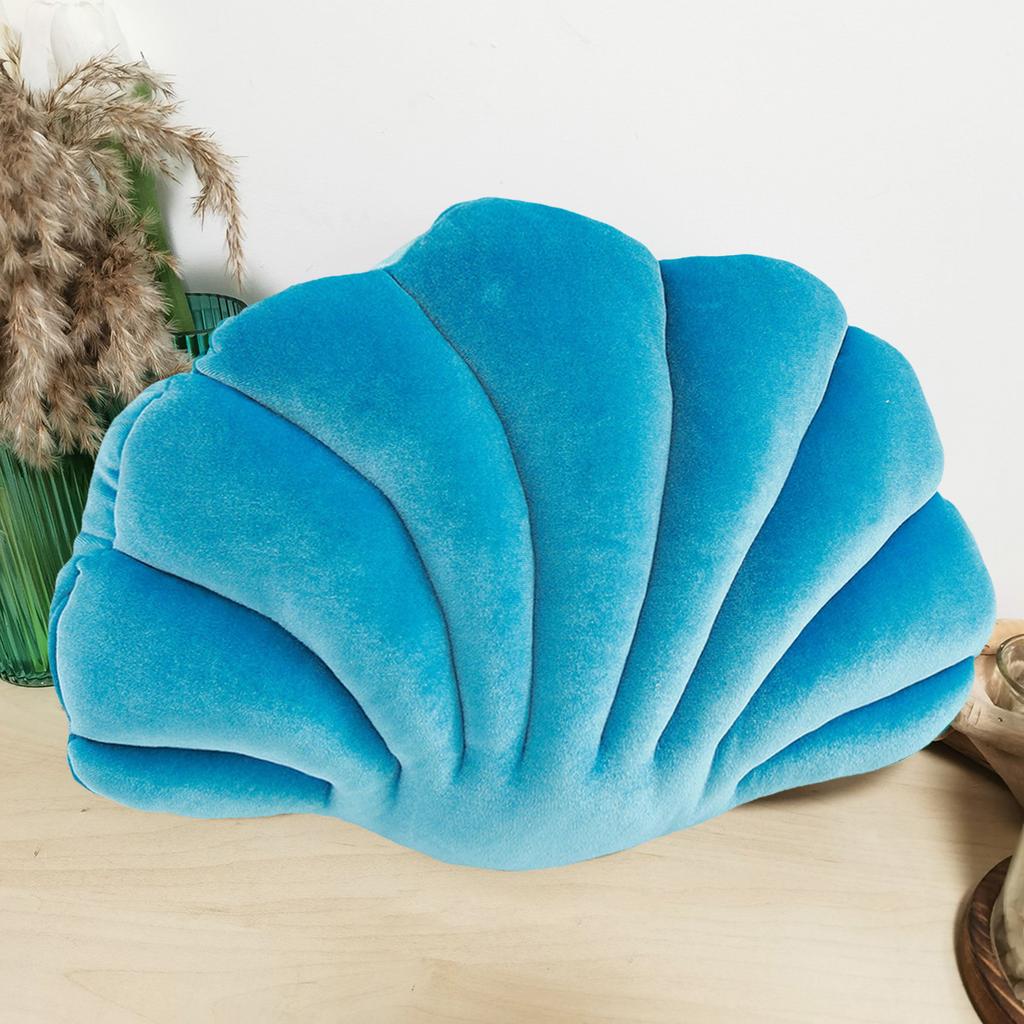Pillow Cushion Soft Textured Vibrant Color Shell-Shaped Stuffed Throw Pillow Soft Wear Resistant High Elasticity Floor Cushion