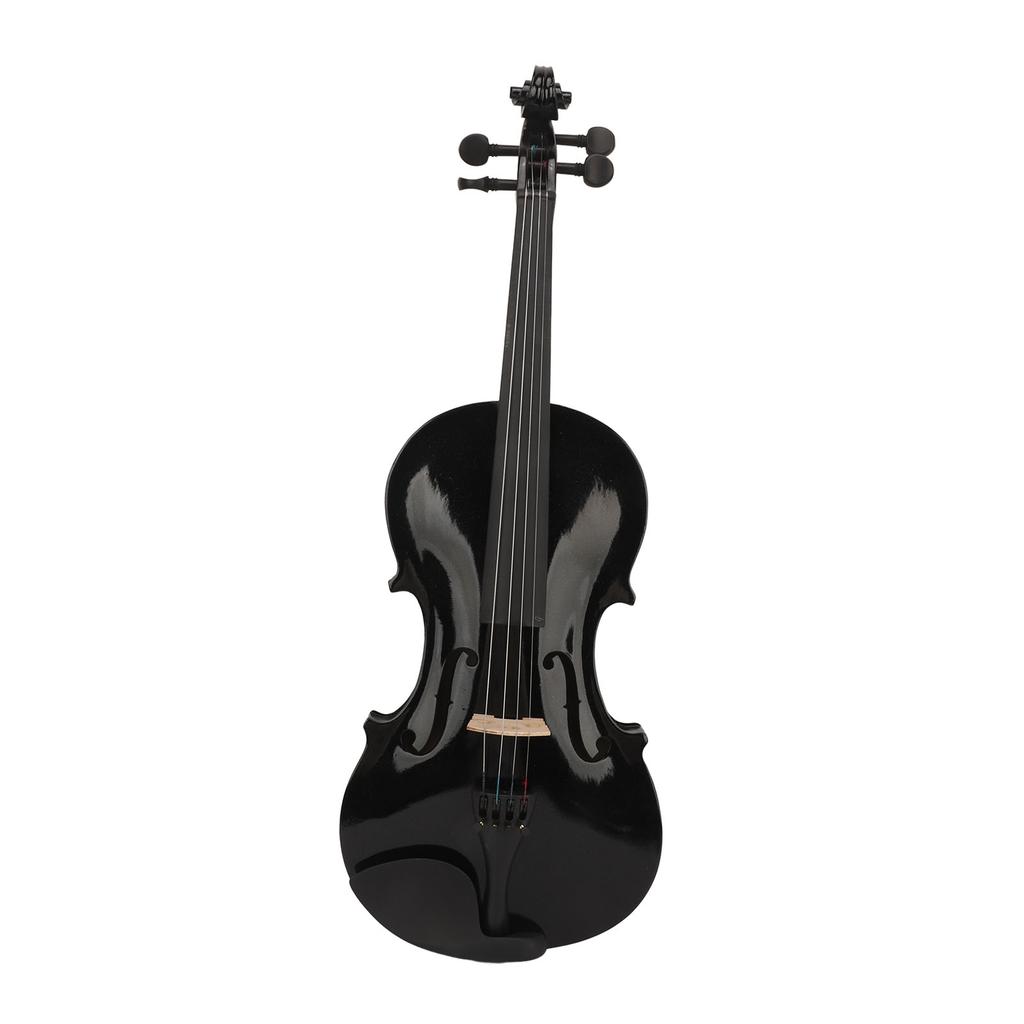 Acoustic Violin 4 4 Kids Adults Beginners Starter Kit with Box Rosin Shoulder Rest Mixer String Bow Fingerboard Sticker