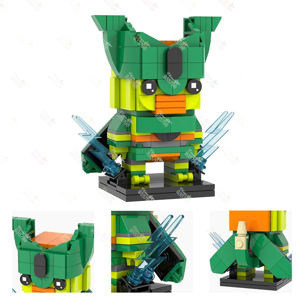 MOC Anime Squarehead Building Blocks Toys Seven Dragon Giant Ape Mecha Figures Somersault Cloud Model Assembly Bricks Kids Gifts