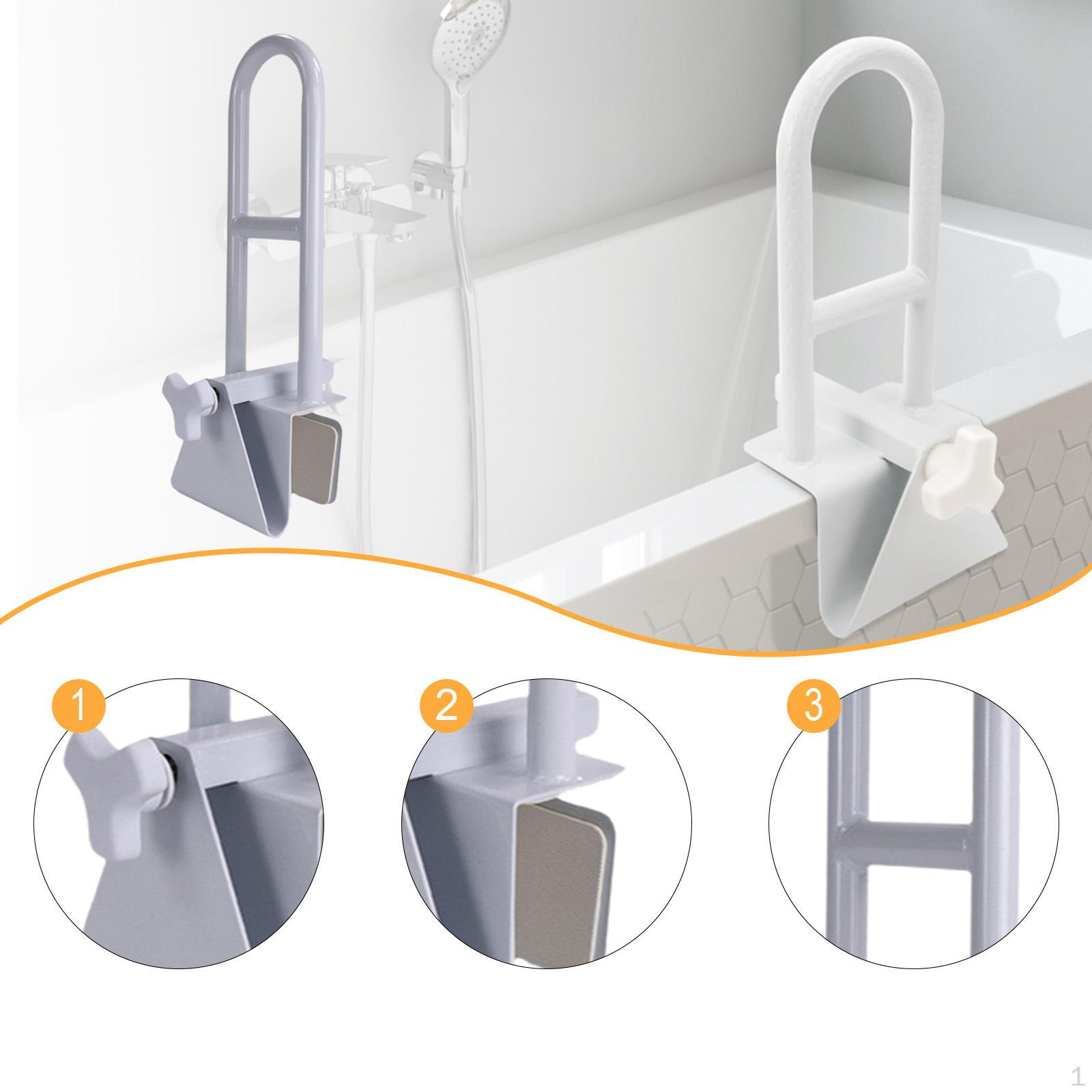 

Белый поручень для ванной для ванной комнаты, ванн, душа, ручка для душа, поручень для ванны, зажимы