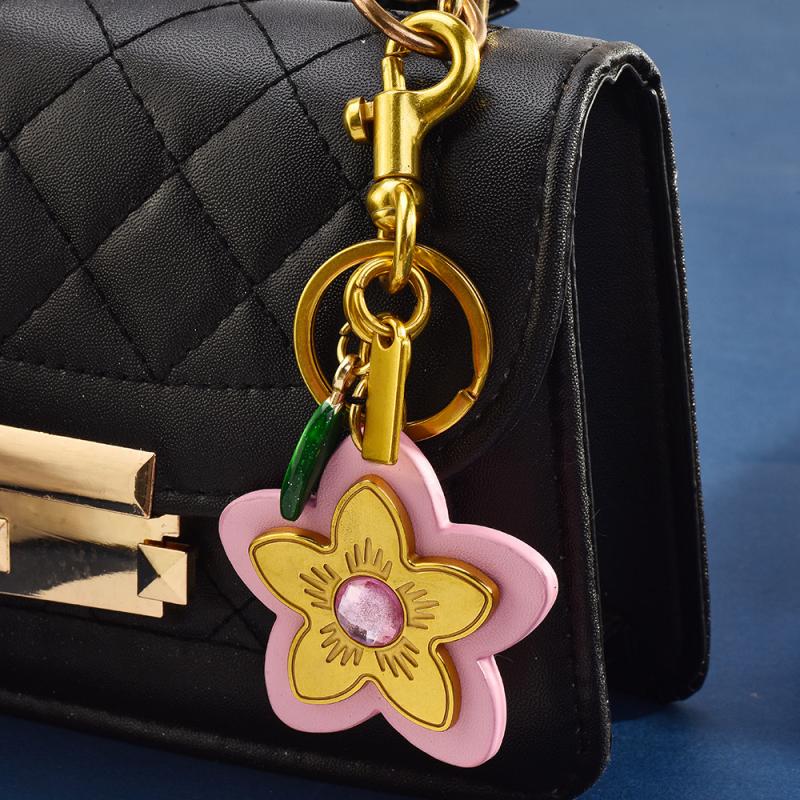 Creative Retro Bag Hanging Ornaments Elegant Multipurpose Flower Keychain Lightweight Backpack Pendant Decoration Gifts