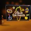 DIY Handwritten Luminous Night Light Erasable Message Board Atmosphere Light Acrylic Painting Board Stall Display Board