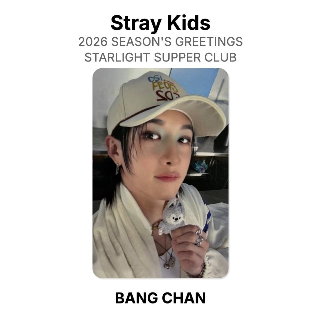 Stray Kids 2026 SEASON'S GREETINGS STARLIGHT SUPPER CLUB Official Photocard