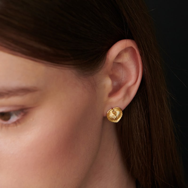 cotoit Heart Shell Earrings M(12mm)