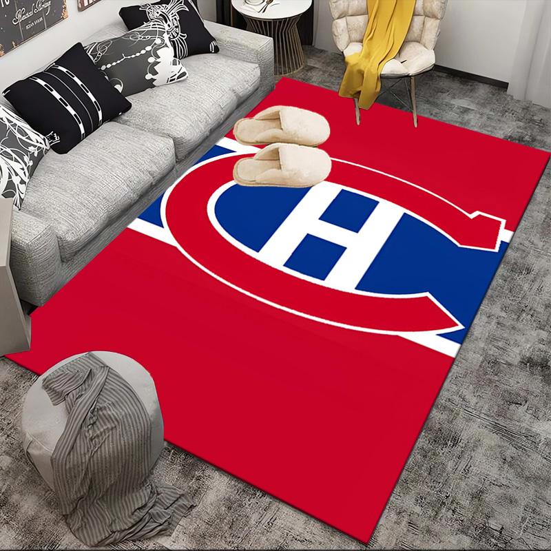 Canadiens Hockey Team Area Rug Suitable for Indoor And Outdoor,Carpets for Kitchens, Homes, Offices, Living Rooms,Home Decor,Christmas Gift