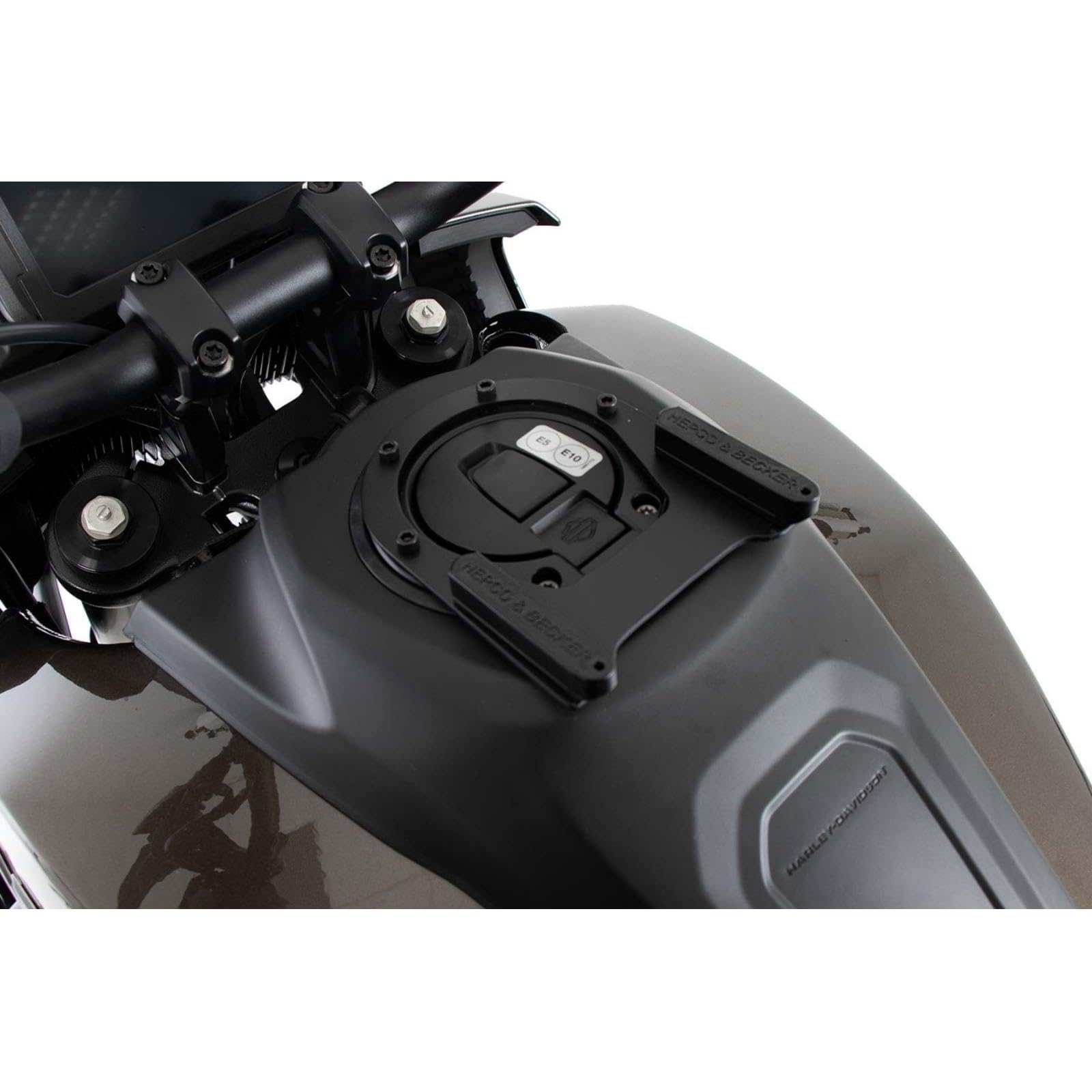 

Hepco Becker Tank Bag Attachment Tank Ring Fitting Basic for PAN AMERICA 1 Part Number & 1250/SPECIAL (21-25), Black, Set, 5067600-0001 чёрный