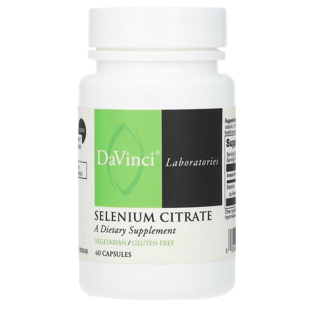 Selenium Citrate, 200Mcg, 60 Capsules