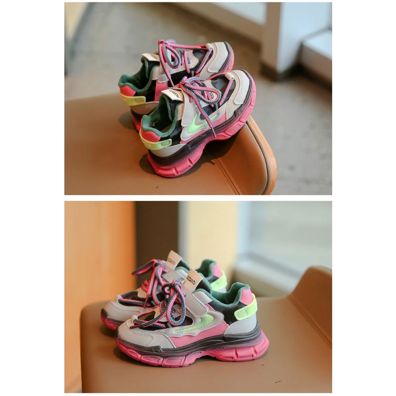 Новые осенние и зимние детские спортивные туфли для девочек — фото 20