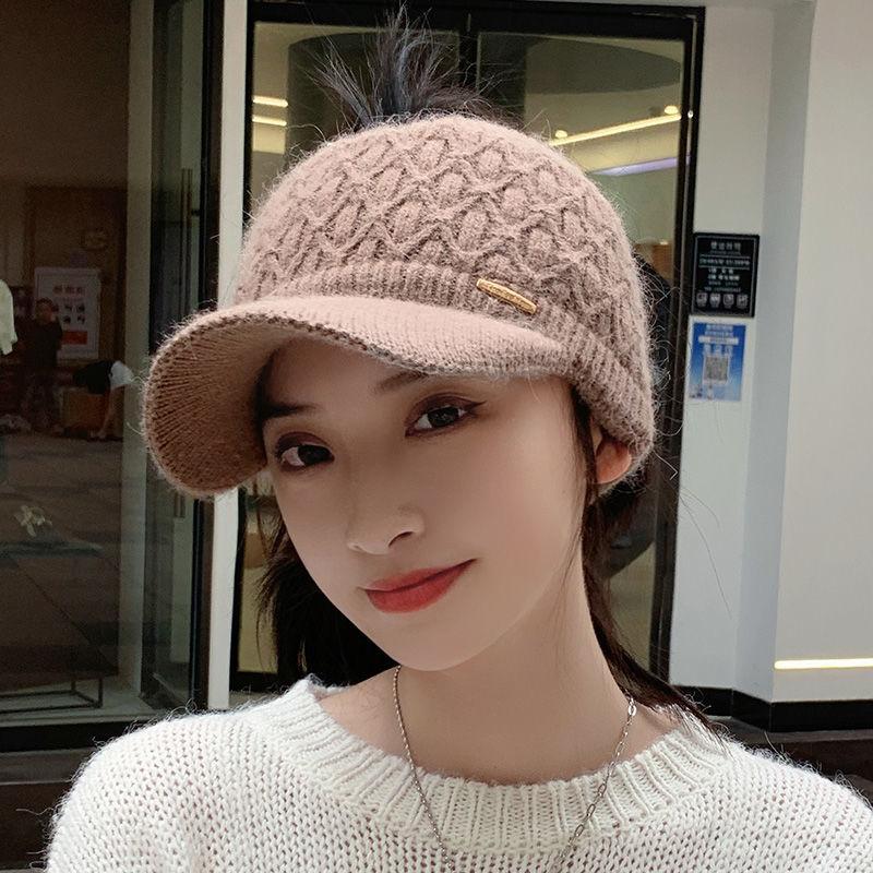 Fleece Thickened Empty Top Wool Cap Topless Cap Women's Autumn and Winter Warm Leisure Sports Hat