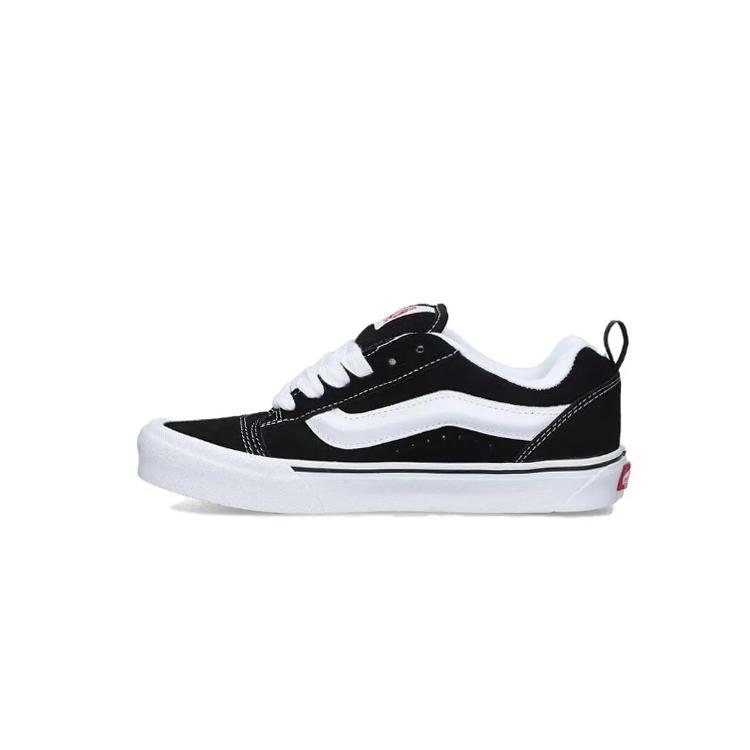 Vans Knu Skool Artist Coverage Abrasion Resistant Low top Skateboard Shoes Unisex Black White VN0009QC6BT1(Team368-)