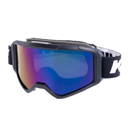 

Komine Motorcycle Goggles Compatible with Glasses 99% UV Protection HK-501 Black Mirror Free