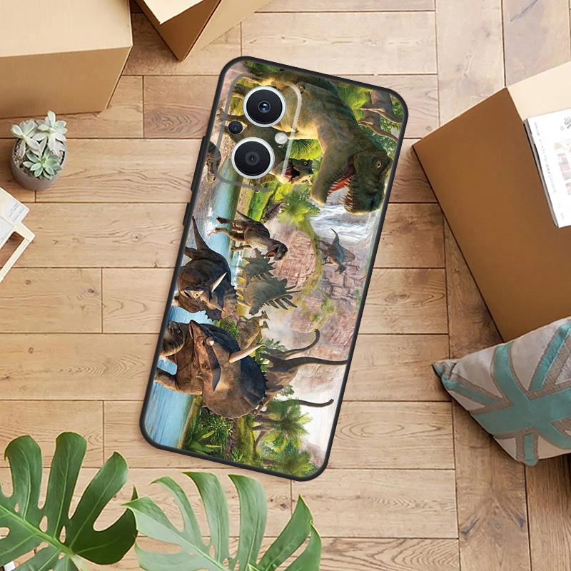 

Dinosaur Case For OPPO Reno 14F 13F 12F 10 11 12 13 14 Pro 8T 7 8 Lite OPPO Find X8 X6 X5 X9 Pro Cover OPPO Reno12