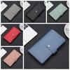 96 Bits PU Leather Card Bag Money Saving Binder Book Card Holder Solid Color Card Bag  Women