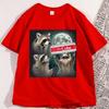 Funny Raccoon Diet Coke Tshirt Cotton Short Sleeve Funny Tee For Animal Lovers Round Neck Oversized Streetwear Casual Trendy