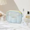 Dopamine Mesh Makeup Bag Women'S Large Capacity Portable Toiletry Bag Cosmetics Storage Bag Multifunctional Tote Bag