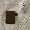 Taccuino Tascabile Marrone Stile Giapponese Ins Nicchia Semplice Portatile Mini Quaderno Diario