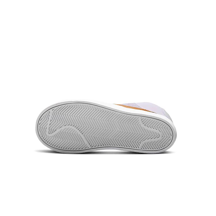 Nike Blazer D Leather Round Toe Lace-Up Shock Absorbing Durable Mid-Top Sneakers Kids Sneakers Purple DQ6085-500