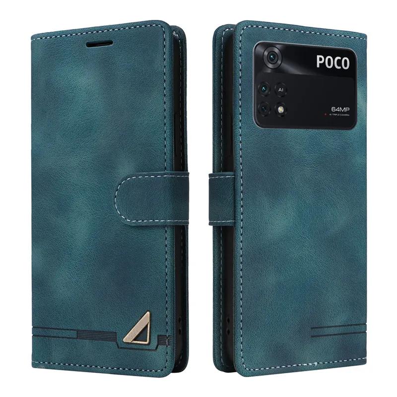 Für Poco C40 Hüllen Leder Brieftasche Flip Handyhülle Für Xiaomi Poco C40 F4 X4 GT M4 Pro PocoF4 5G PocoC40 Kartenfach Halter Hülle