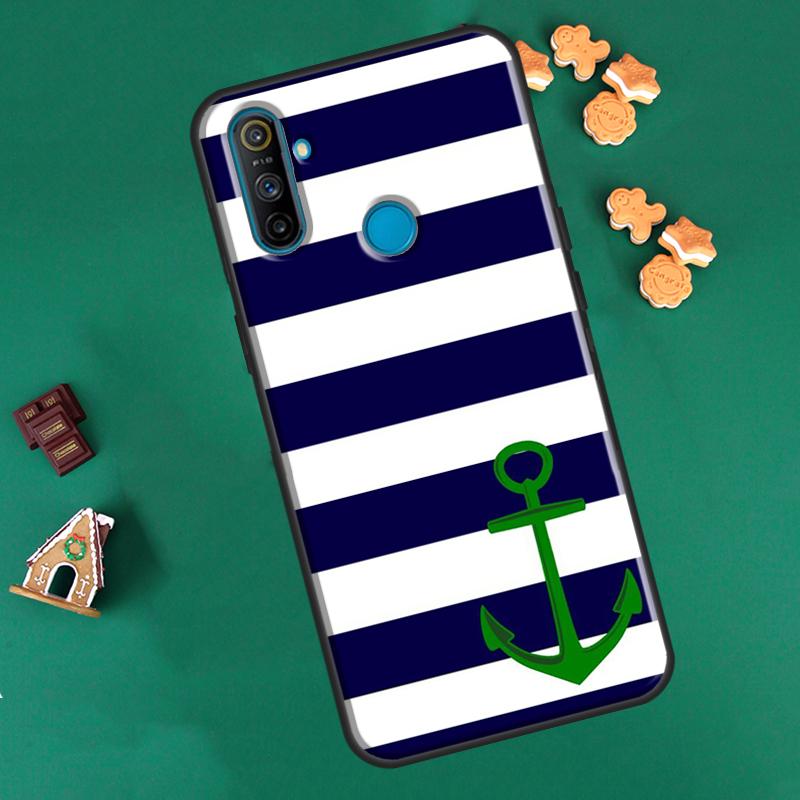 Nautischer Anker Boot Meer Hülle Für OnePlus 10 Pro 9 Pro 8T 9R Nord2 Hülle Für Realme 8i 9i 8 Pro C21 GT Neo 2 Master