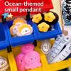 Cute Creative Marine Animal Plush Keychain Cartoon Fun Octopus Starfish Pendant Backpack Decoration Pendant Plush Doll Gift