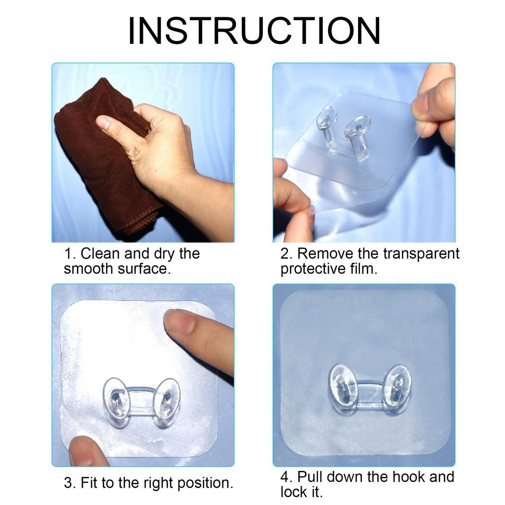 5pcs Razor Holder Multiple Uses Self Adhesive Wall Hanging Phone Holder Shower Towel Hooks