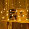 LED Christmas Snowflake String Lights - Festive Decorative Holiday Atmosphere Lighting