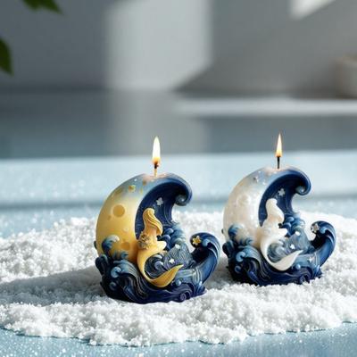 Soap Making Tools Handmade Silicone Candle Mold Flexible 3D DIY Candle Mold Reusable Aromatherapy Candle Mold Crafts Making