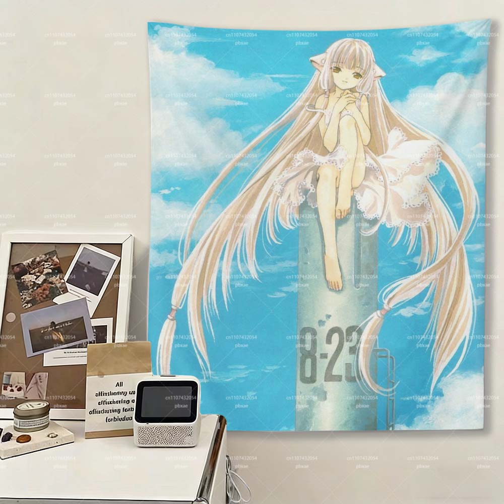 

Chobits Chi Anime Wall Tapestry Classic Manga Girl Art Wall Hanging Polyester Decor for Bedroom Dorm Anime Fans 74x94cm(29x37in)