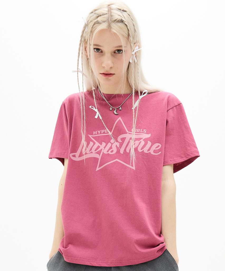 LUVISTRUE Dn Star Logo Tee(Pink)