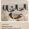 Space Aluminum Bathroom Hook No Drilling Strong Adhesive Coat Hook For Bathroom Kitchen Wall Mounted Clothes Hanger