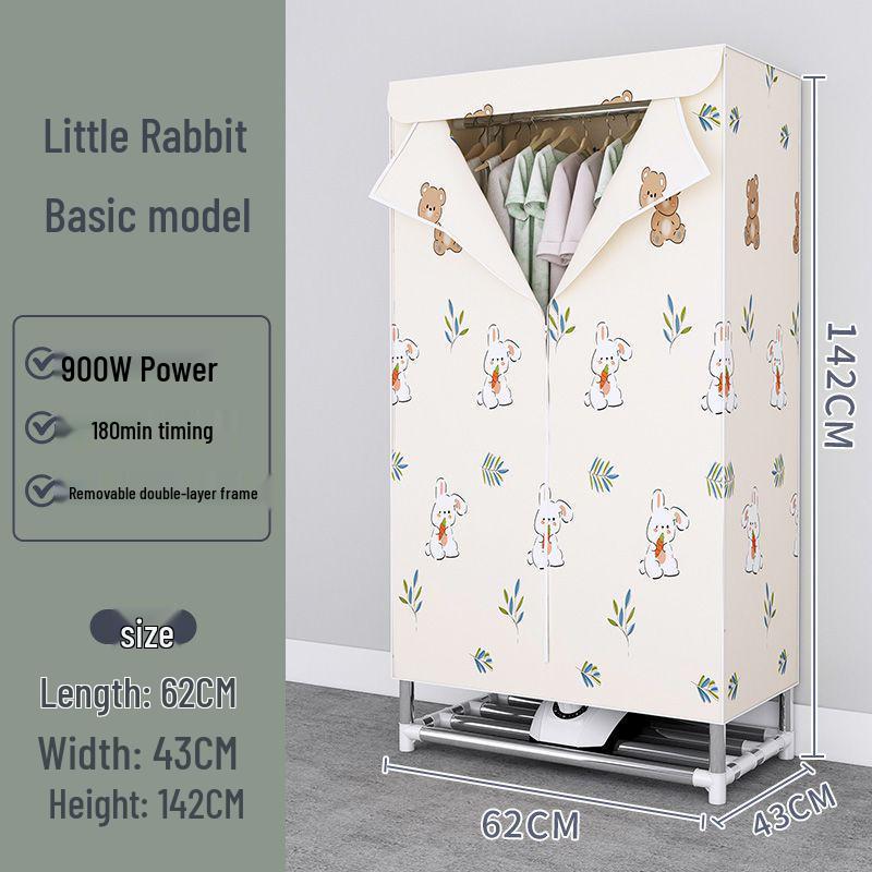 Thickened Steel Pipe Cloth Wardrobe for Bedroom or Dorm Storage, Winter Style