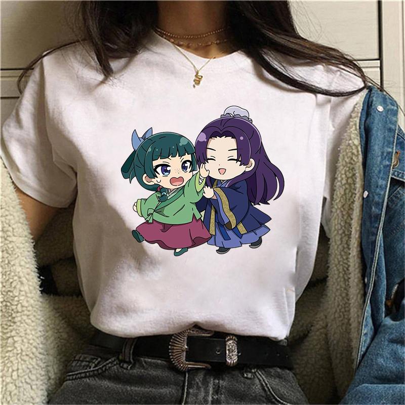 New Funny Anime The Apothecary Diaries T Shirt Unisex Short Sleeve O Neck Summer Casual Cartoon Printing T-shirt Top Tee