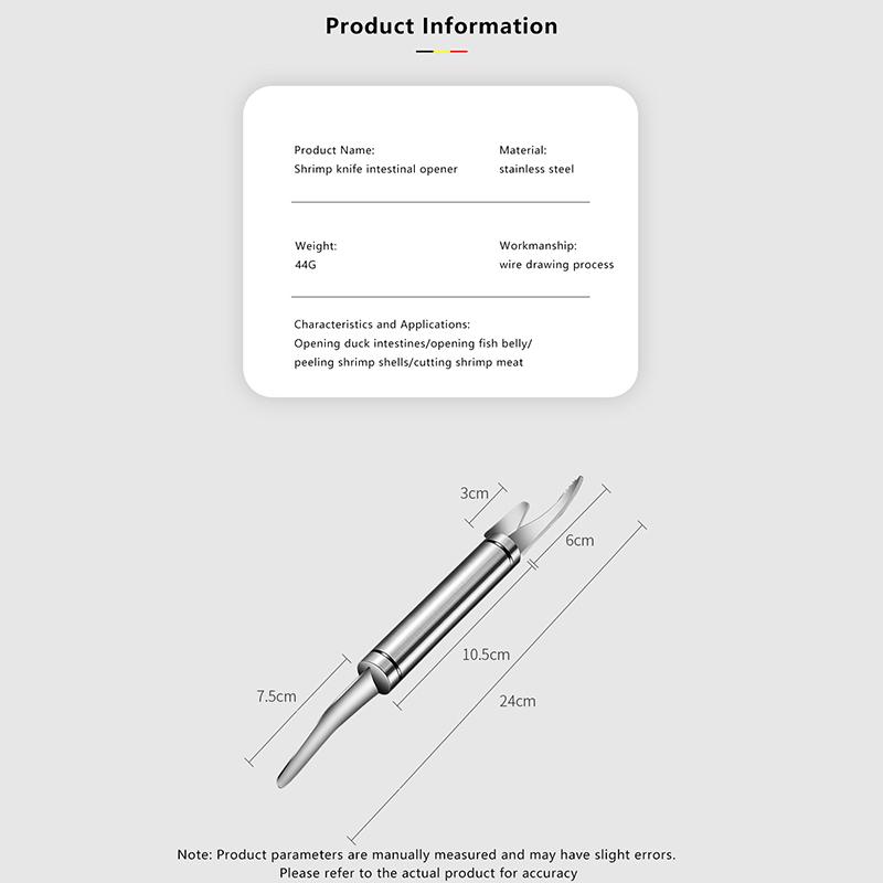 Multifunctional Shrimp Deveiner Tool Stainless Steel Shrimp Peeler Devener and Cleaner Kitchen Gadget