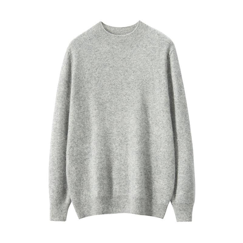New cashmere sweater semi-turtleneck bottoming pullover sweater cashmere knitting