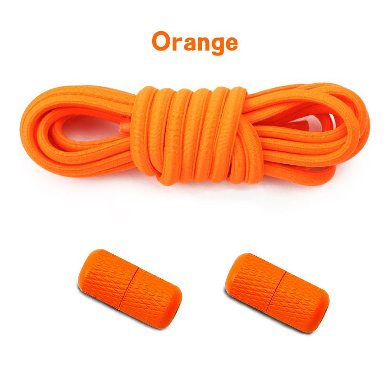 Round Elastic Laces without ties Metal Buckle Shoelace Sneakers Flat Shoes no tie shoelaces Shoe Accessories 1Pair/2Pair